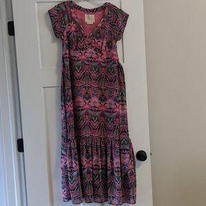 Brightly Colored Maxi Dress